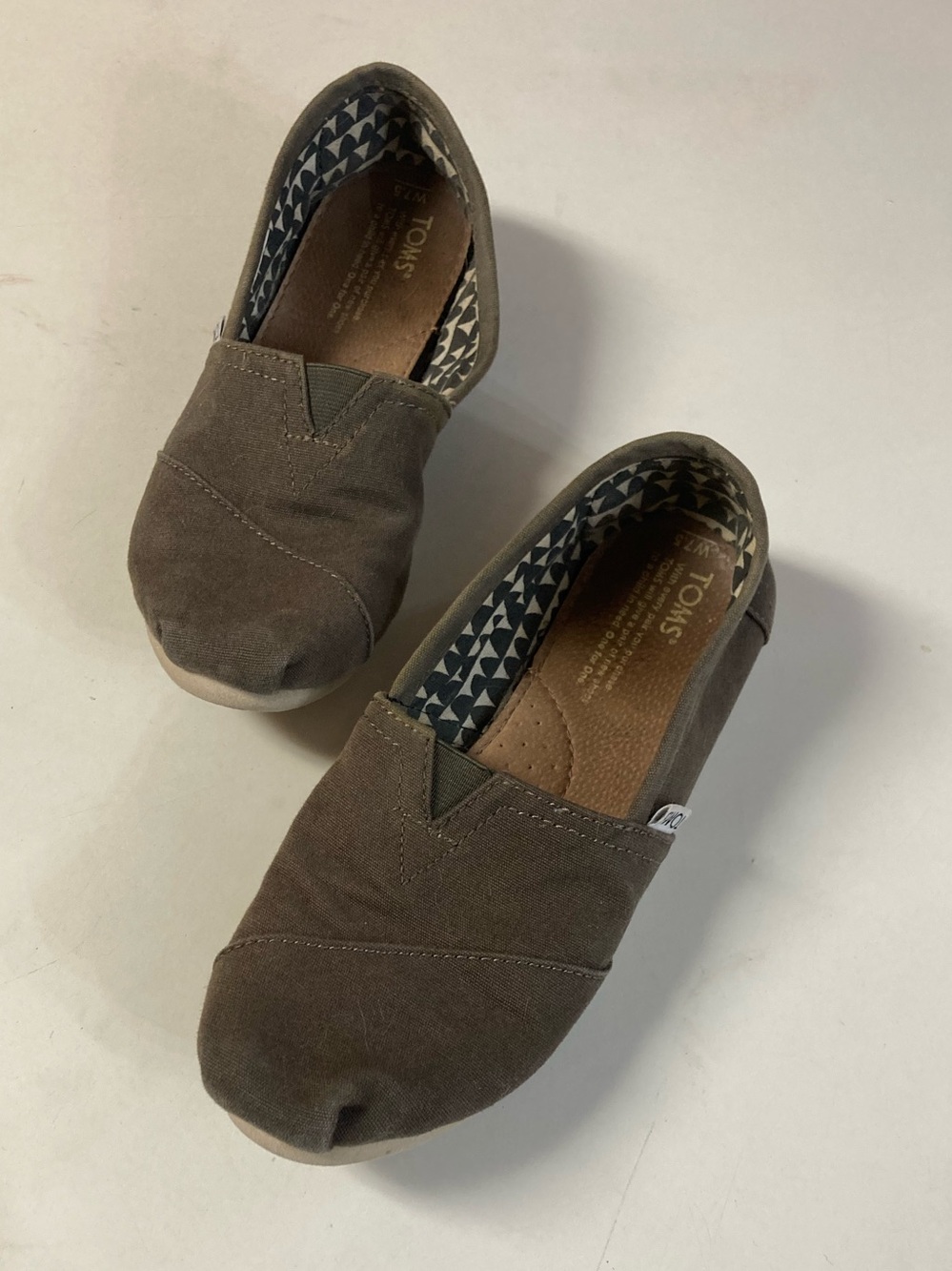 TOMS Olive Green Canvas Shoes